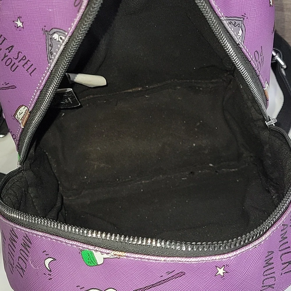 Disney Hocus Pocus Purple Black Mini Backpack